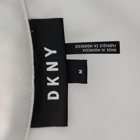 DKNY White Button Long Sleeve Top - Picture 7 of 8